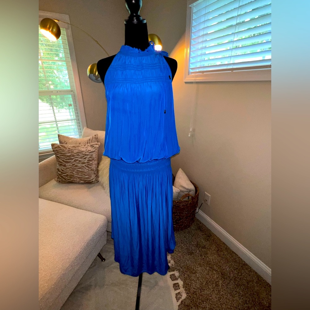 RAMY BROOK: Deep Blue - Midi Dress - Size Large